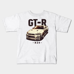 Nissan GTR R34 Kids T-Shirt